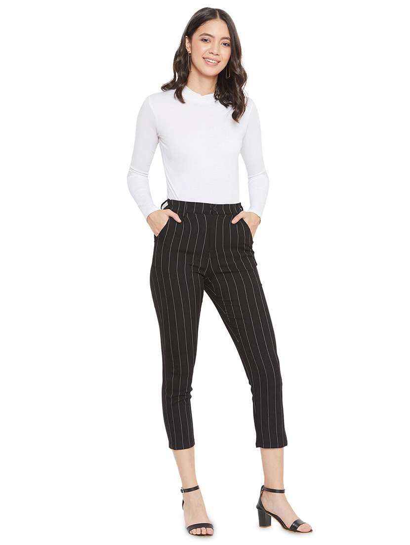 high rise striped trouser  - 17333979 -  Standard Image - 3