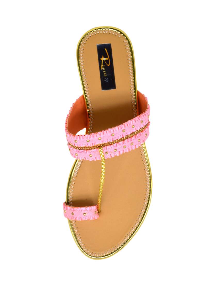 pink one toe sandal - 17333997 -  Standard Image - 3