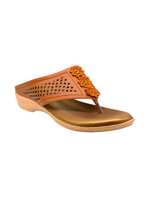 tan toe separator sandal - 17334019 -  Standard Image - 0