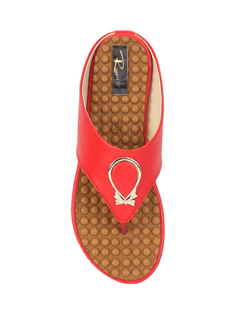 red toe separator sandal - 17334028 - Standard Image - 3