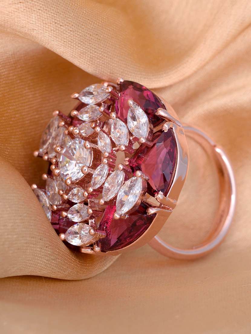 red brass finger  ring