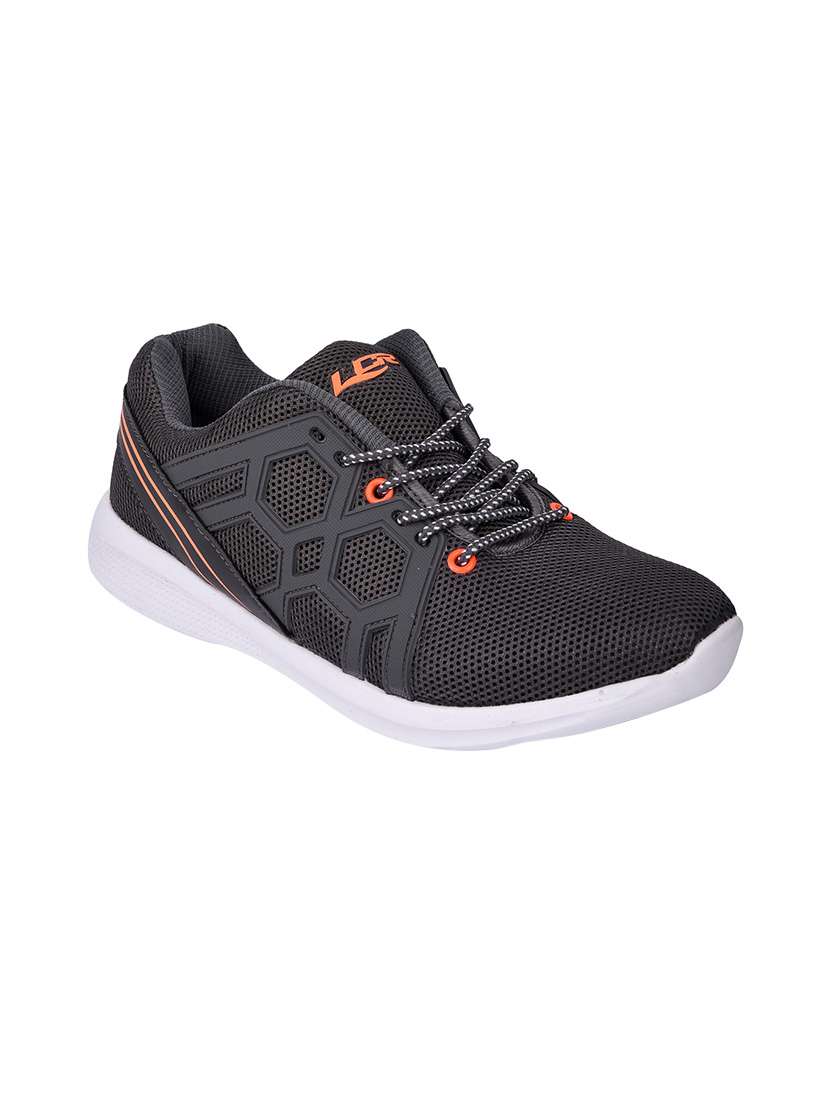 Buy online Grey Mesh Sport Shoes from Footwear for Men by Lancer