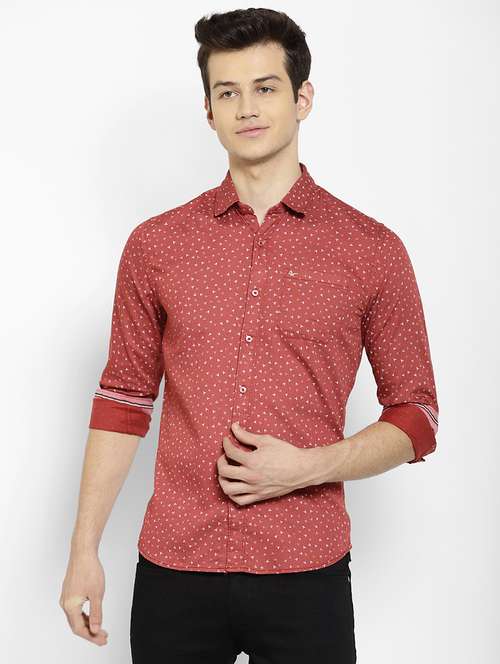mens micro print casual shirt - 17336936 -  Standard Image - 0