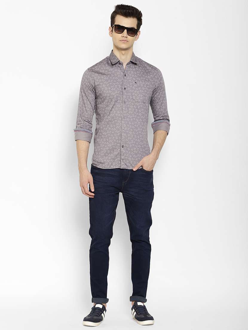 mens printed casual shirt - 17336937 - Standard Image - 3