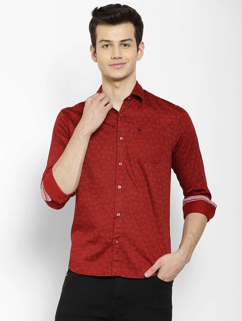 mens printed casual shirt
