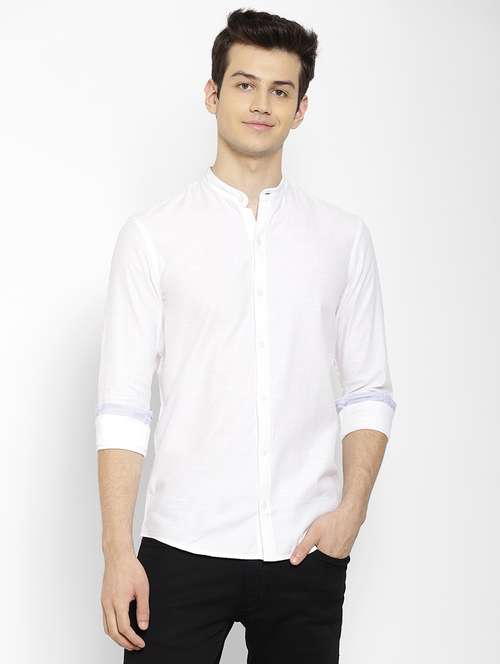 mens solid casual shirt - 17336953 -  Standard Image - 0