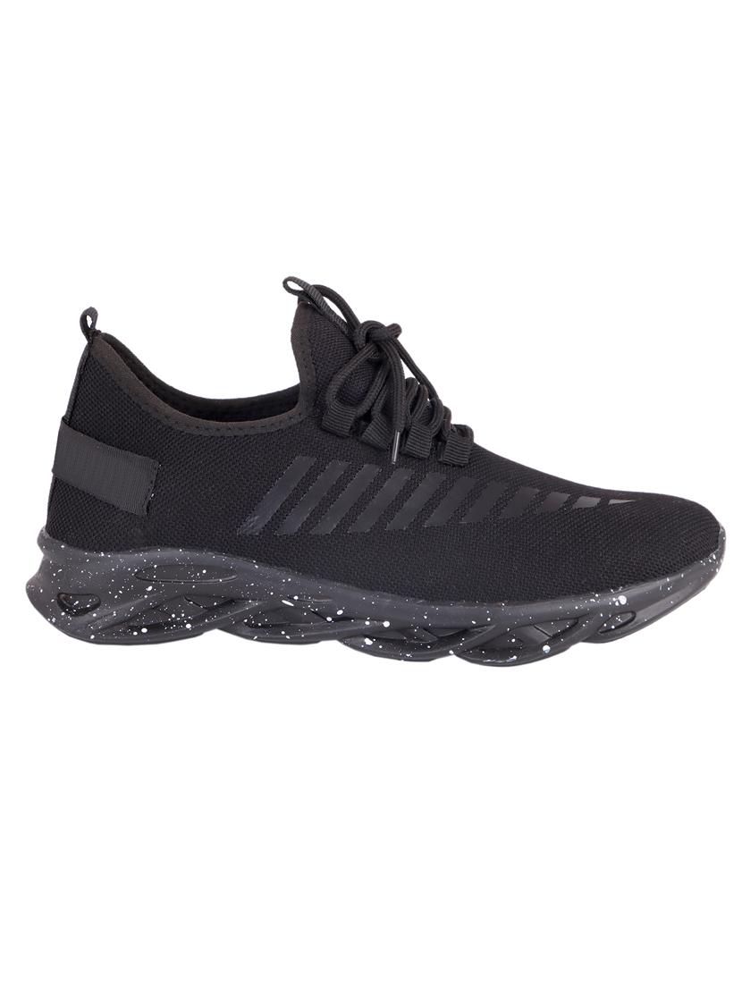 black lace up  sport shoes - 17337533 -  Zoom Image - 0