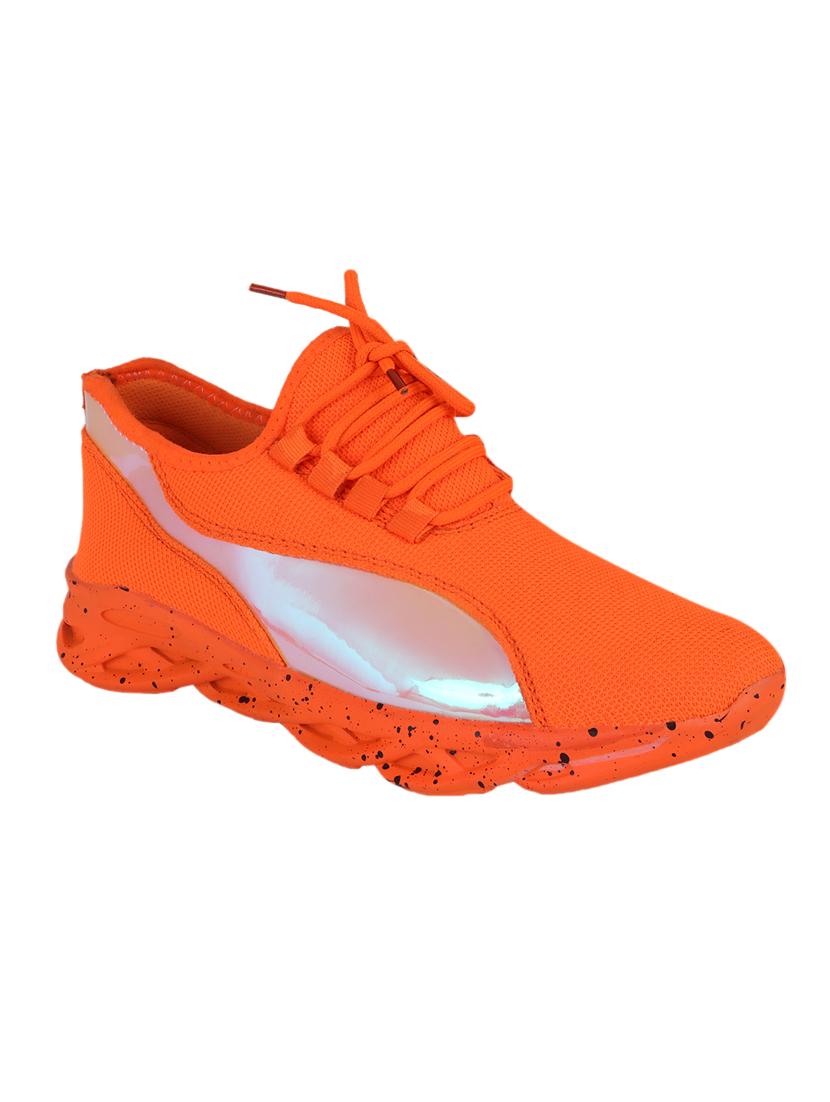 orange lace up sport shoes - 17337539 - Zoom Image - 0