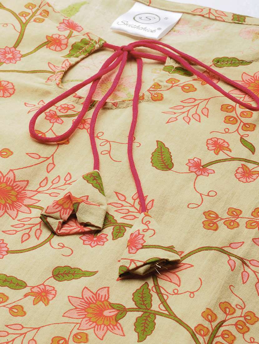 floral straight kurta - 17338925 - Standard Image - 3