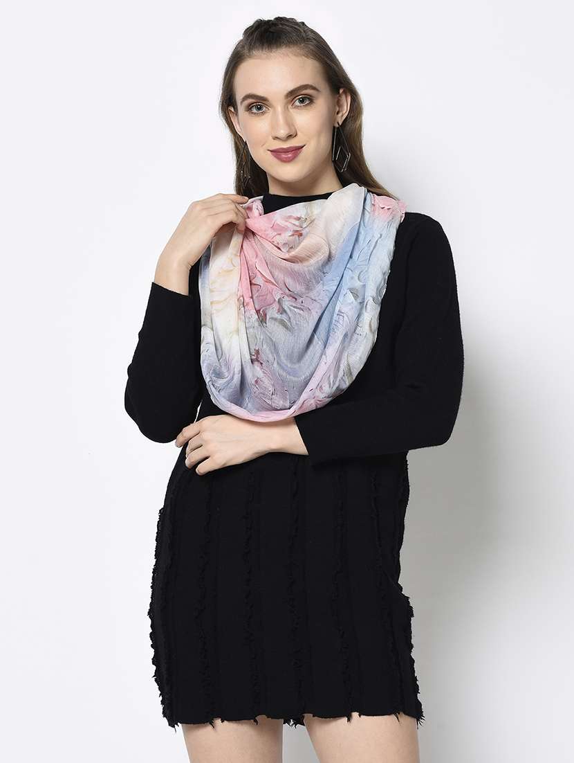 pink modal silk stole