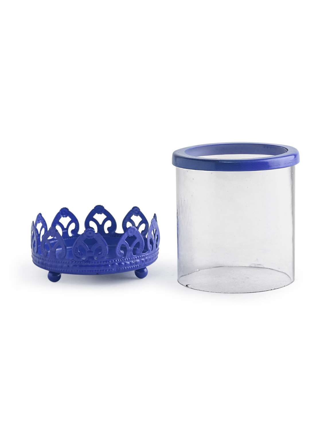 blue t lite holder set of 2