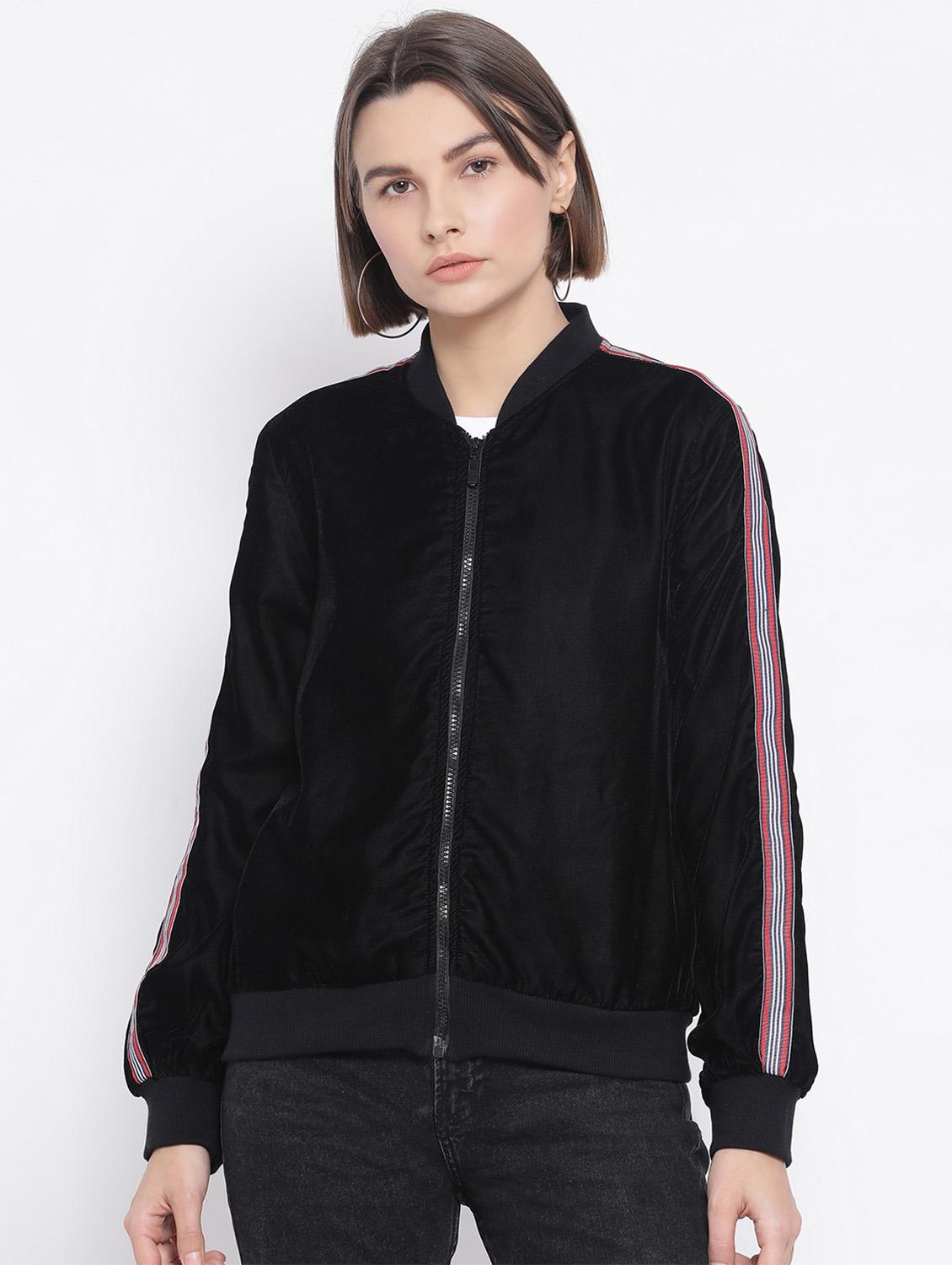 side tape bomber jacket - 17341443 - Zoom Image - 0