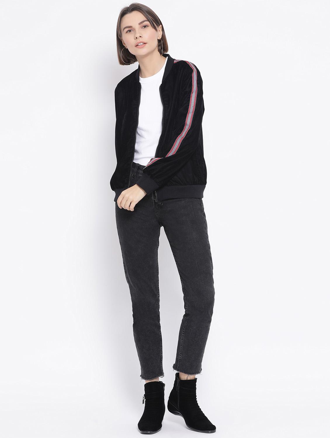 side tape bomber jacket - 17341443 - Standard Image - 3