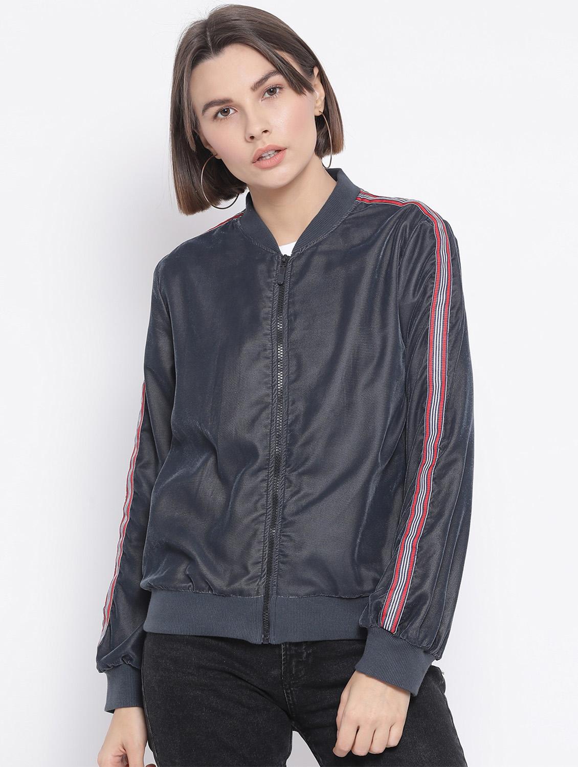 side tape bomber jacket - 17341445 - Zoom Image - 0