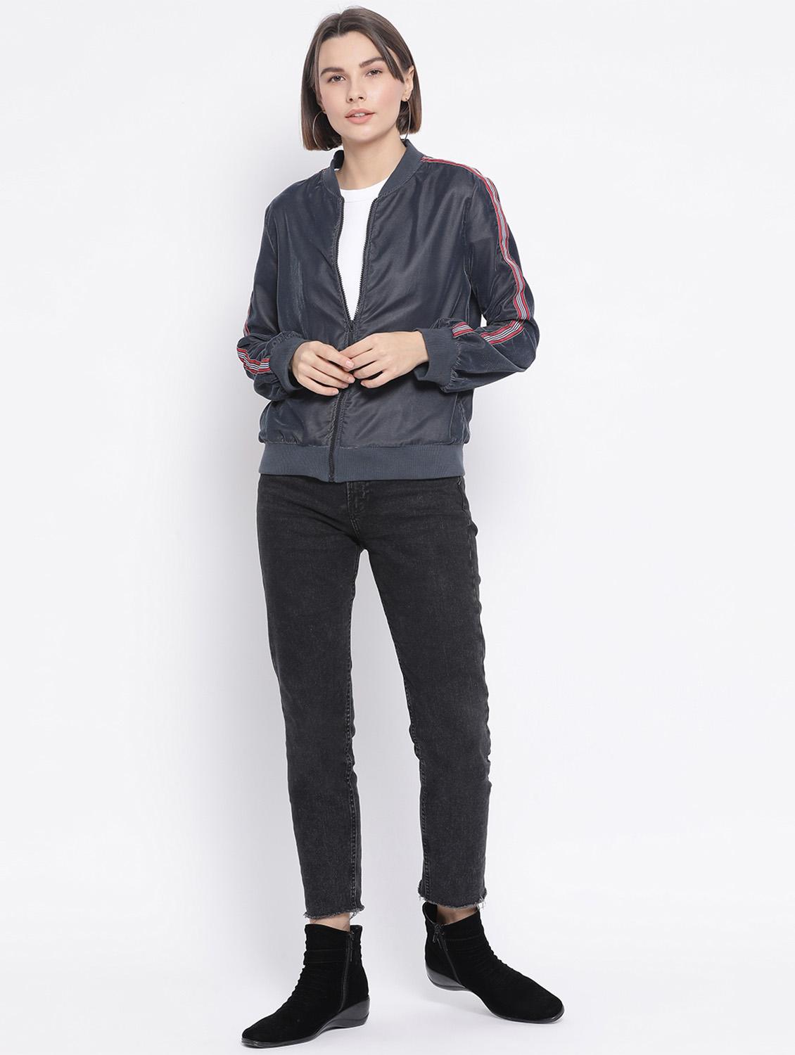 side tape bomber jacket - 17341445 - Standard Image - 3