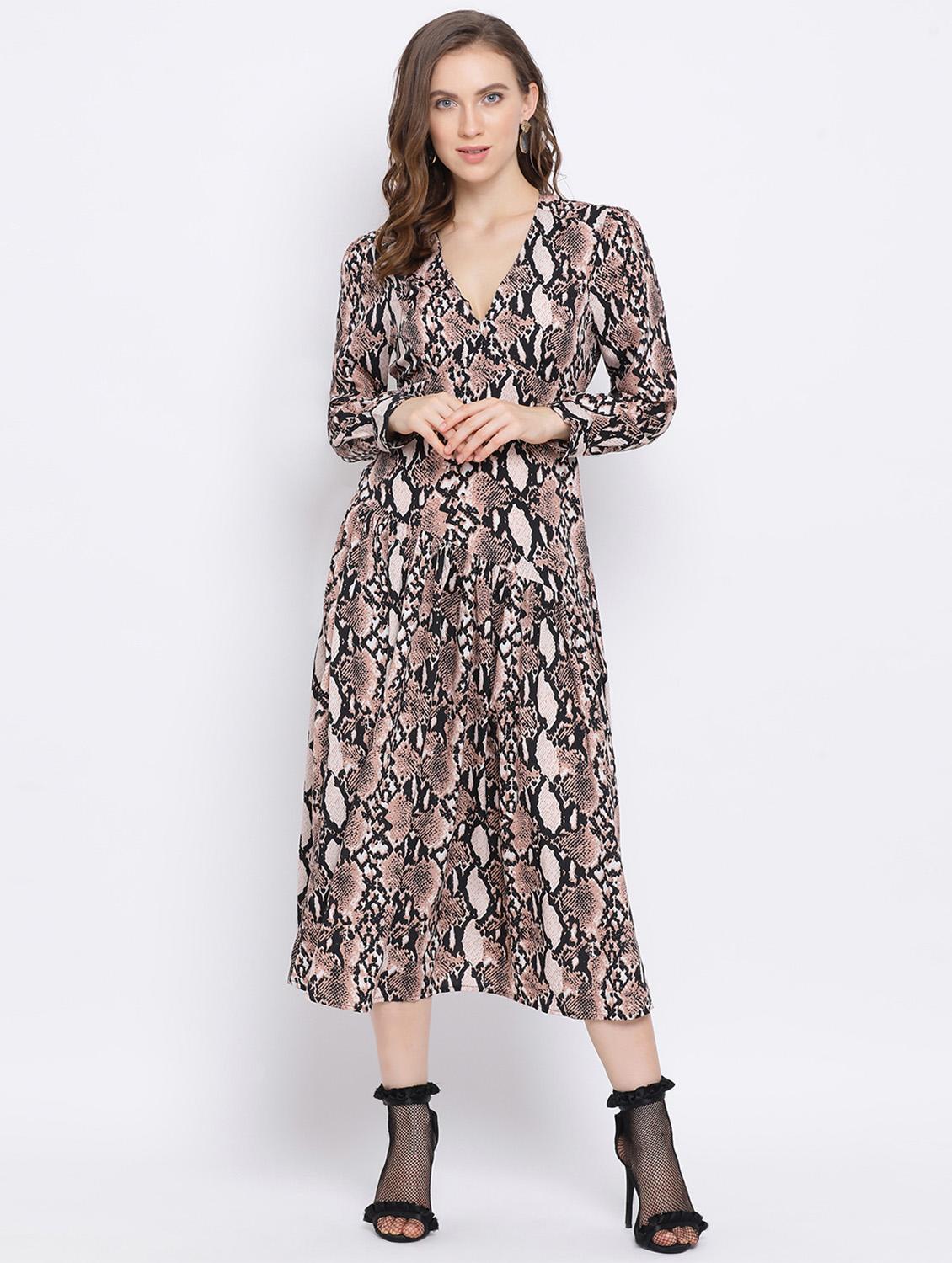 animal print a-line dress  - 17341473 -  Zoom Image - 0