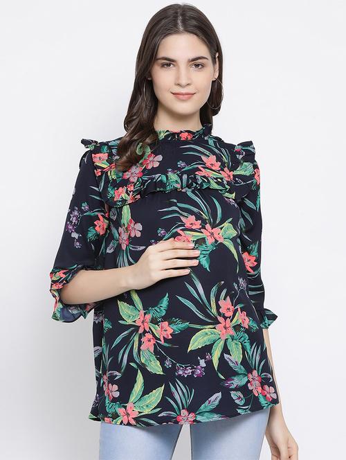 floral maternity wear top  - 17341746 -  Standard Image - 0