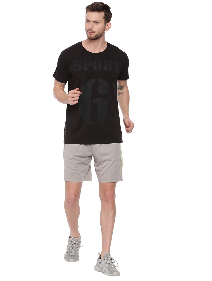 black front print t-shirt - 17342242 - Standard Image - 3