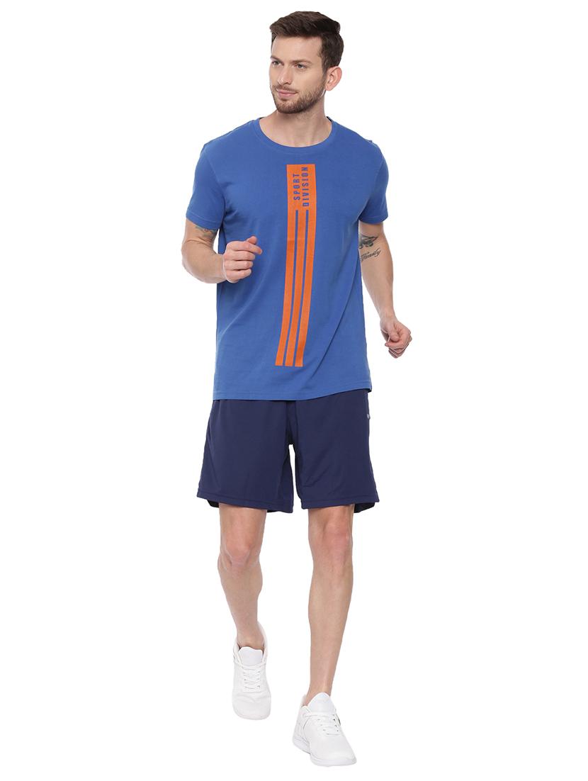 blue front print t-shirt - 17342254 - Standard Image - 3