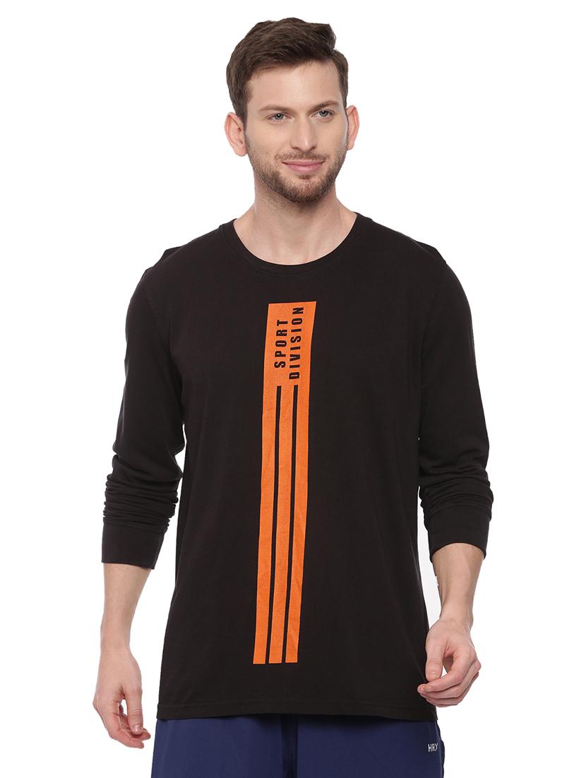 black front print t-shirt - 17342258 - Zoom Image - 0