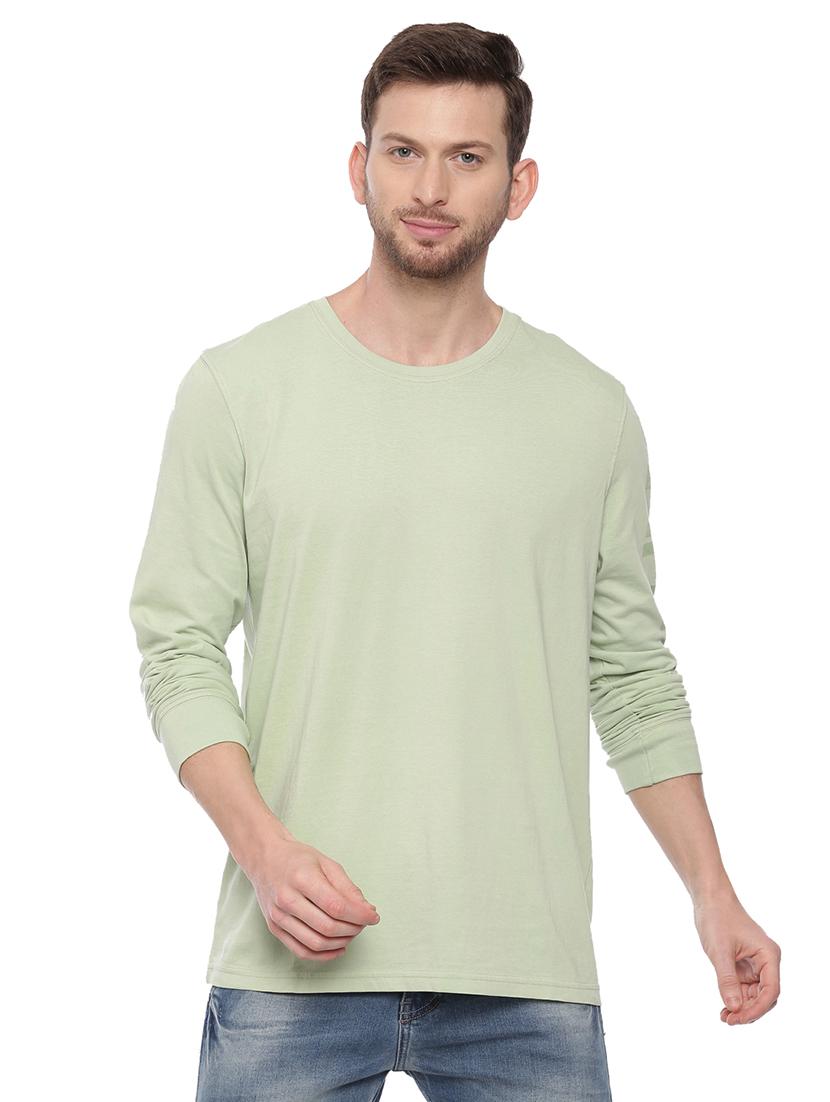 olive green front print t-shirt - 17342262 - Zoom Image - 0