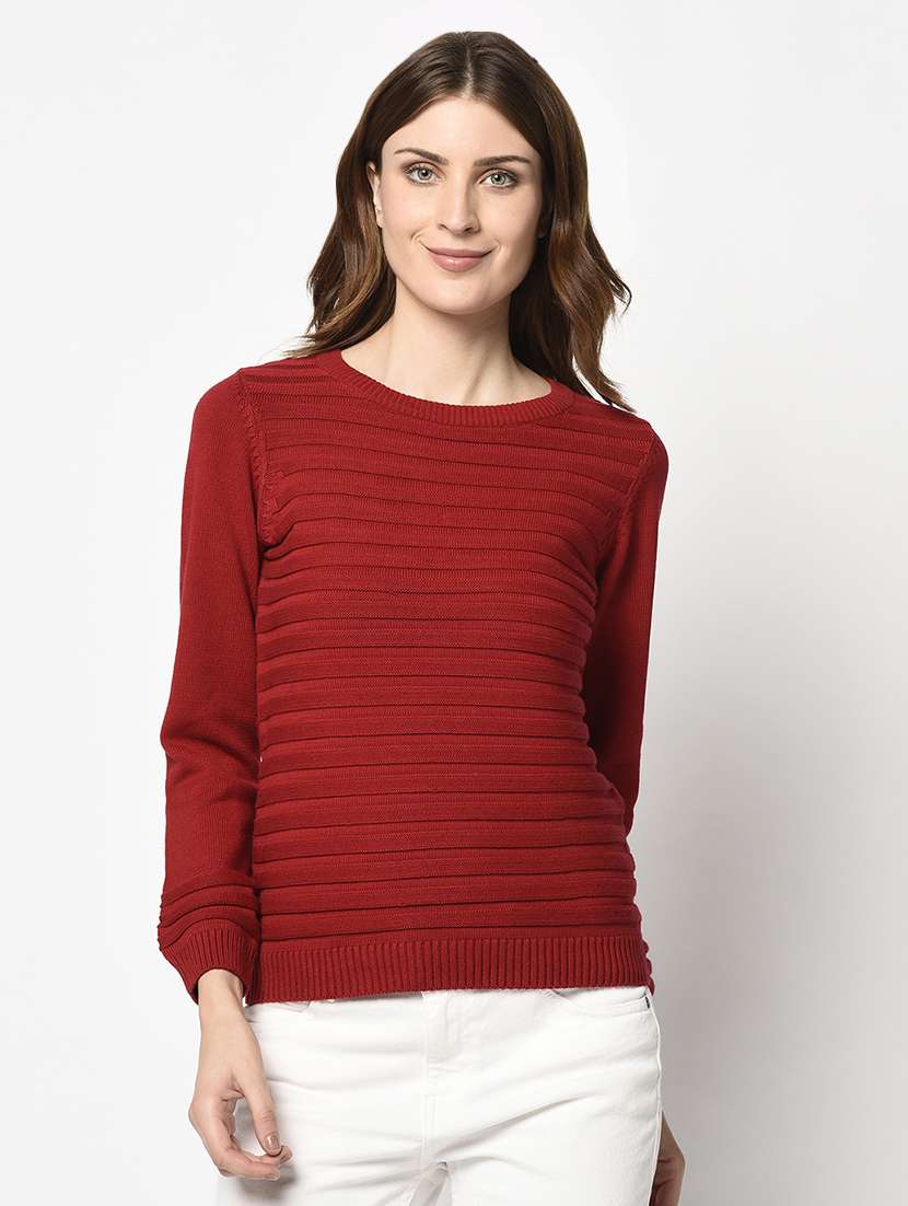 round neck solid top - 17342831 - Zoom Image - 0
