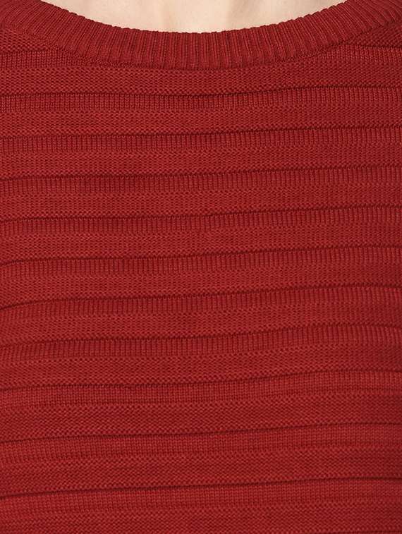 round neck solid top - 17342831 - Standard Image - 3