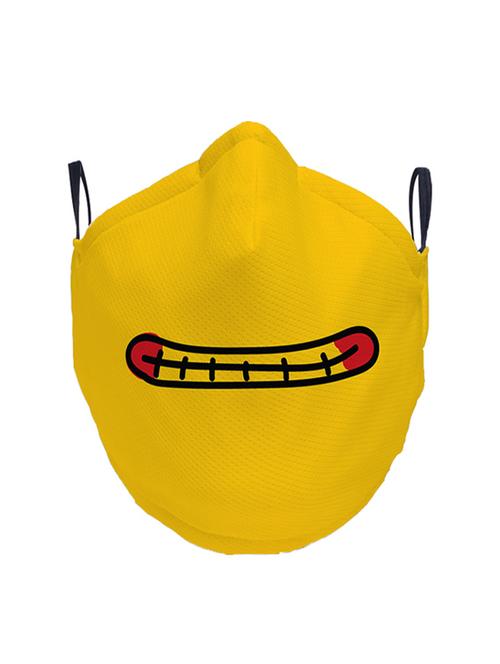 yellow nonwoven antipollution men mask - 17343981 - Standard Image - 0