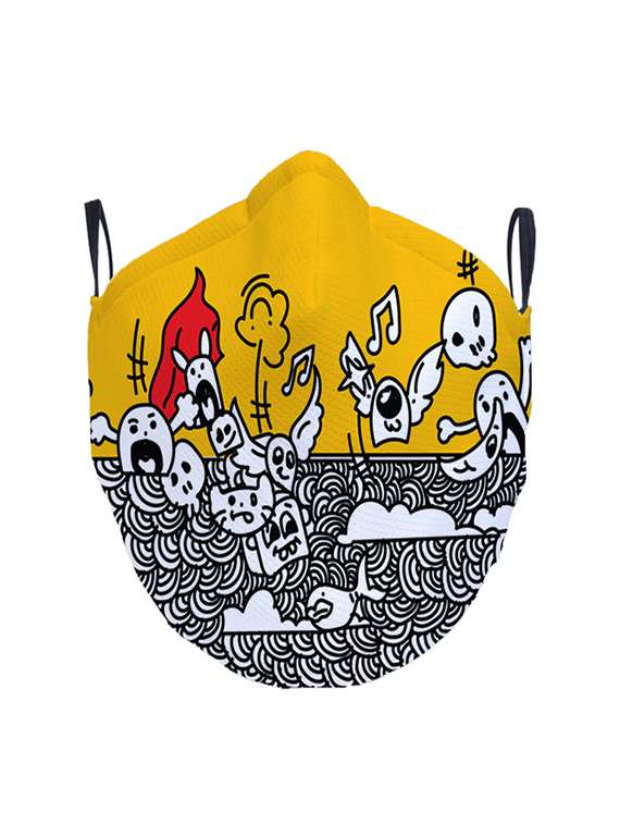 multi colored nonwoven antipollution men mask