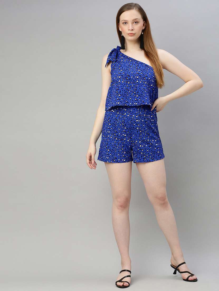 tie up single shoulder romper  - 17345557 -  Standard Image - 3