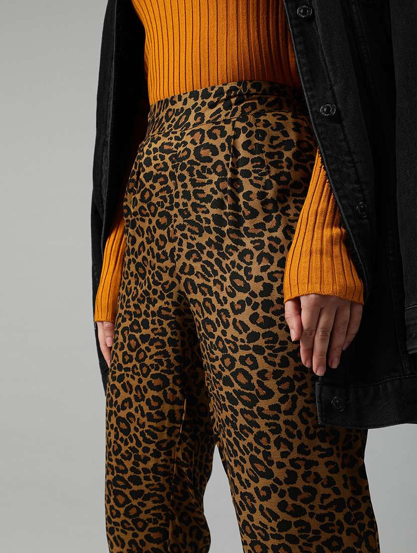brown modal regular track pants - 17345860 -  Standard Image - 3