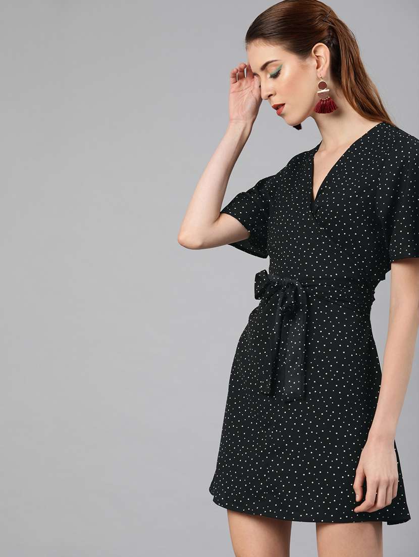 women's wrap floral dress