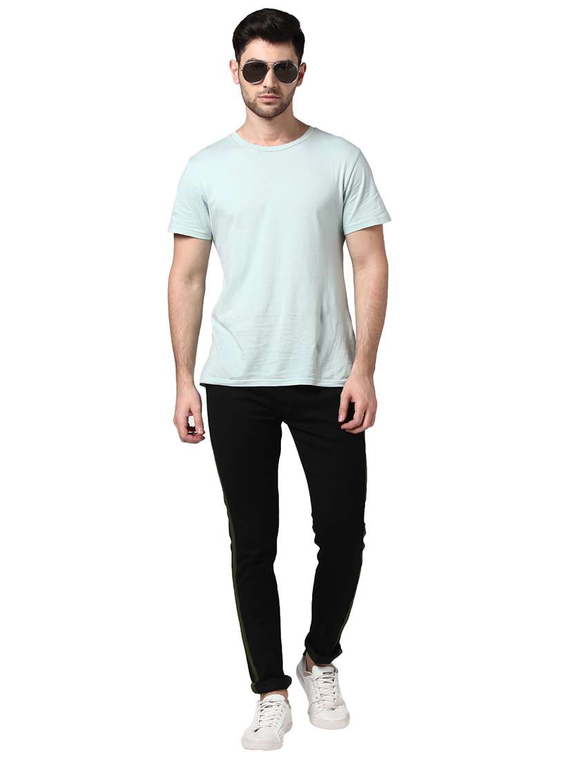 mens slim fit plain jeans - 17347482 - Standard Image - 3