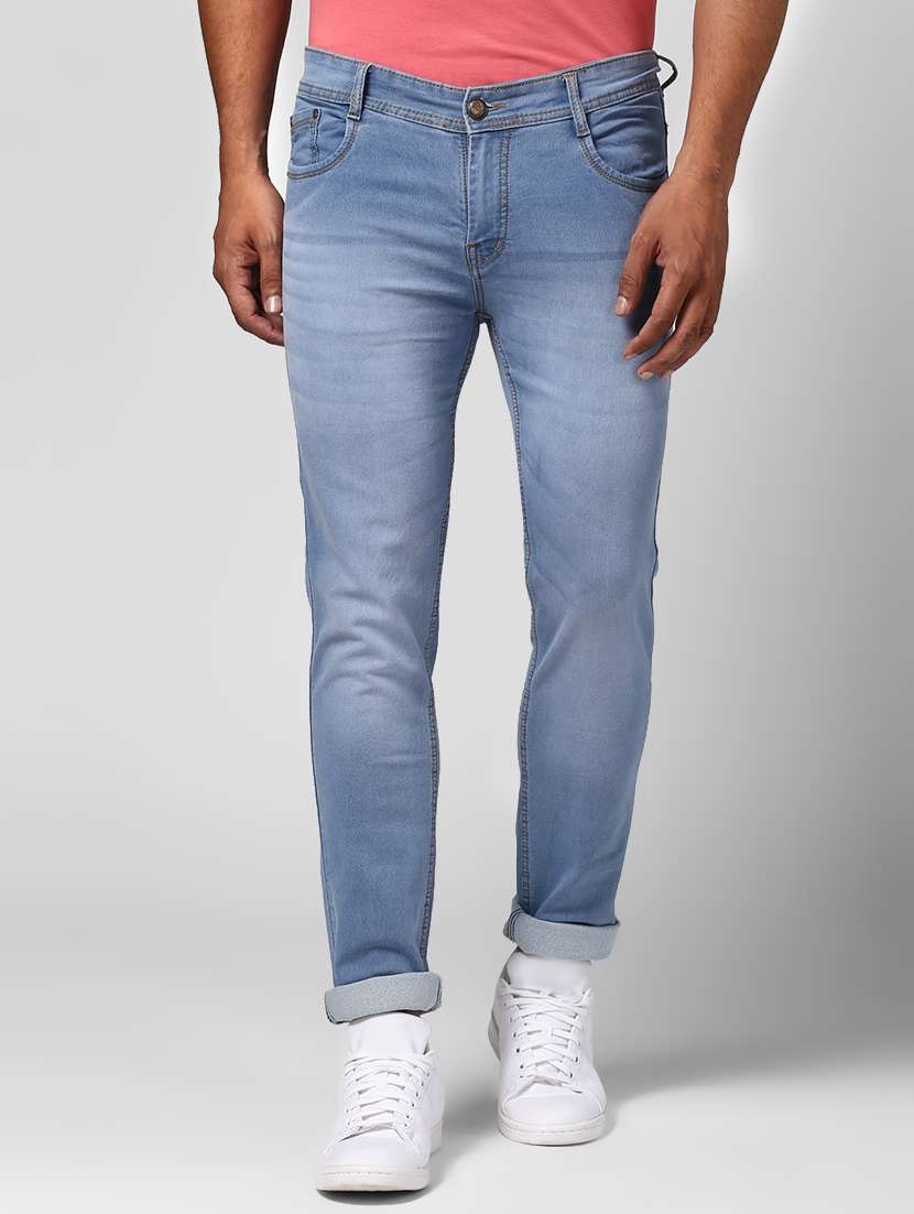 mens slim fit plain jeans - 17347490 - Zoom Image - 0