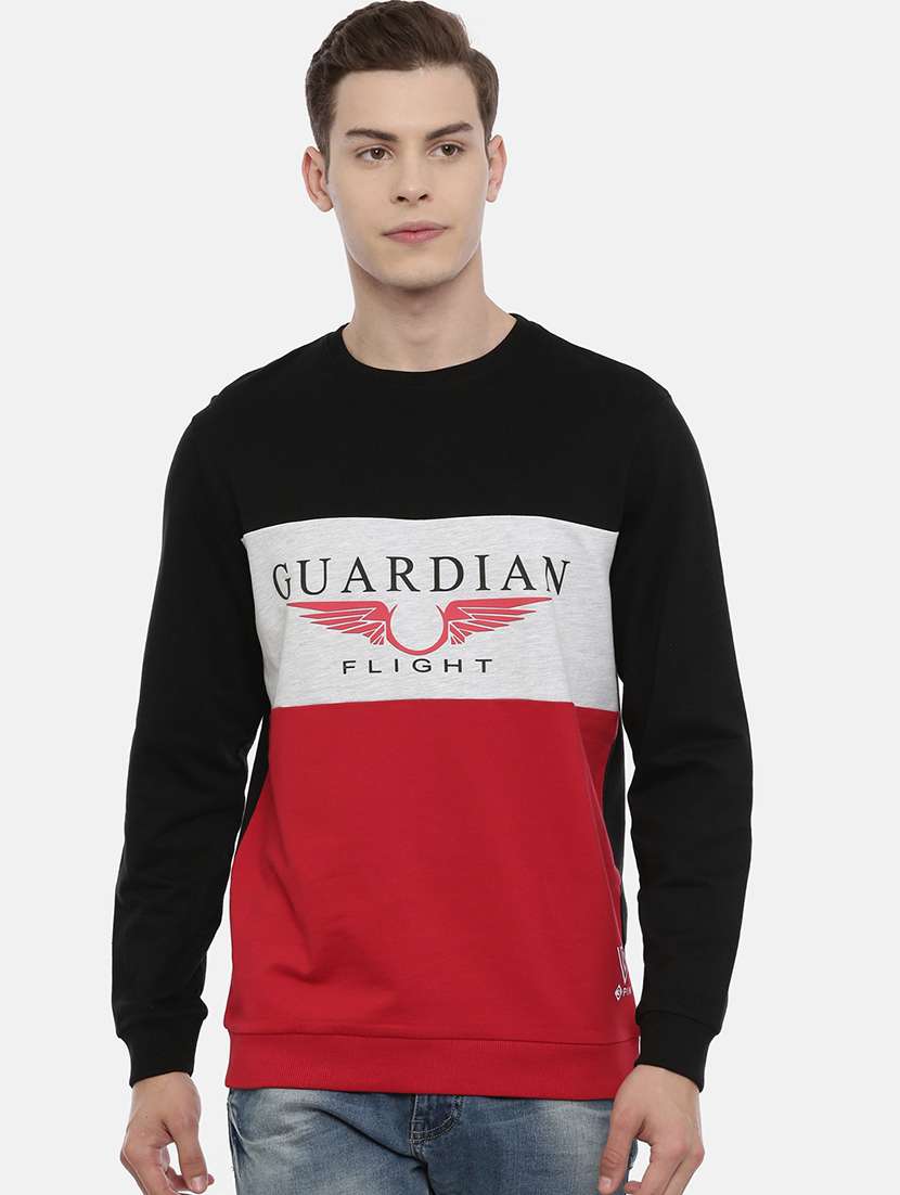 mens color block sweatshirt - 17347626 -  Zoom Image - 0