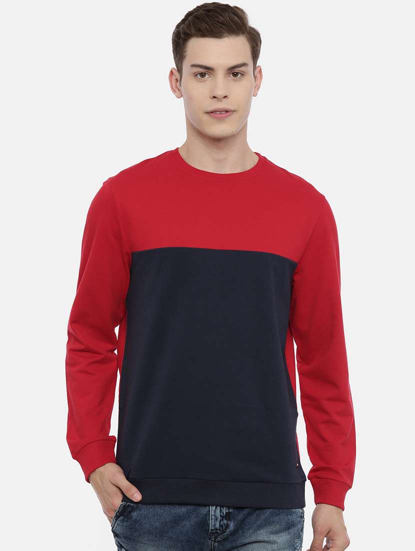 mens color block sweatshirt - 17347635 -  Zoom Image - 0