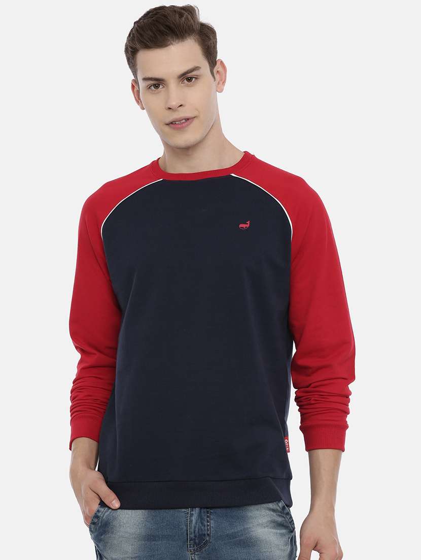 mens color block sweatshirt - 17347636 - Zoom Image - 0