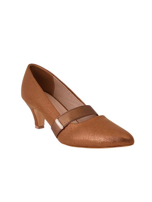 copper pu slip on pumps - 17347672 - Standard Image - 0