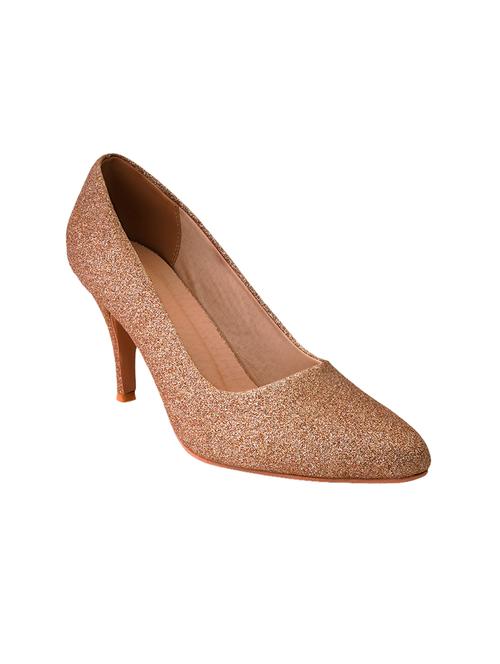 copper pu slip on pumps - 17347673 - Standard Image - 0