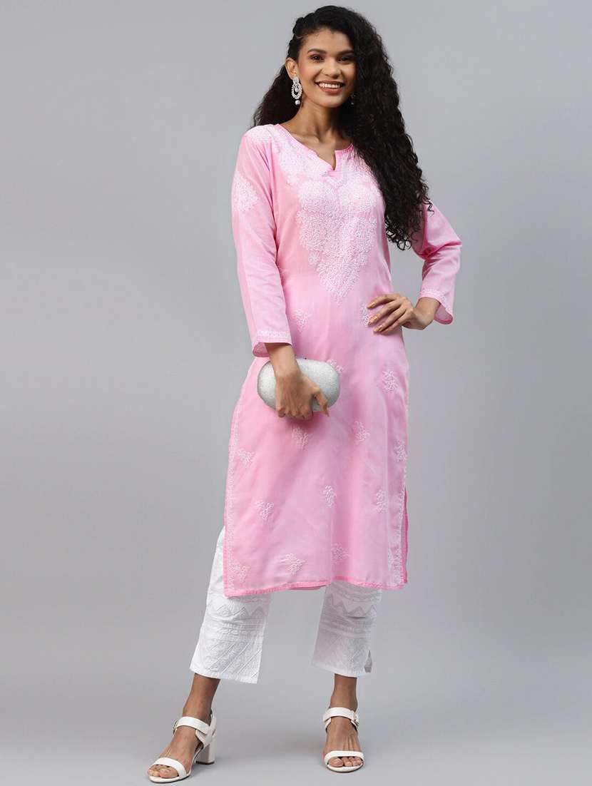 women's straight kurta - 17347676 - Standard Image - 3
