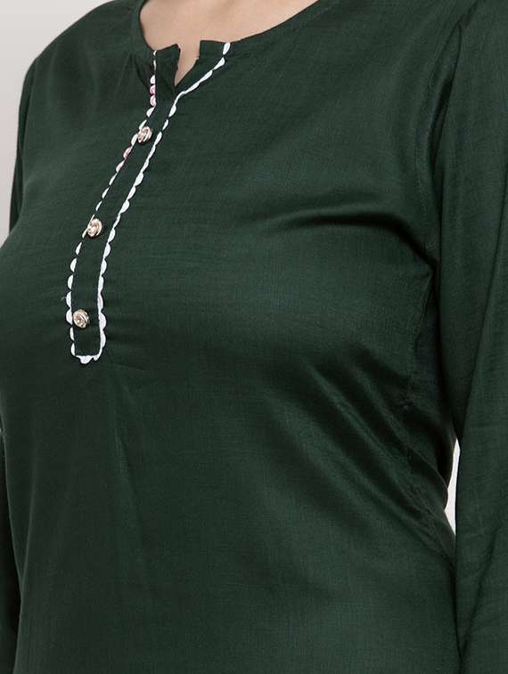 solid kurta palazzo set - 17347817 -  Standard Image - 3