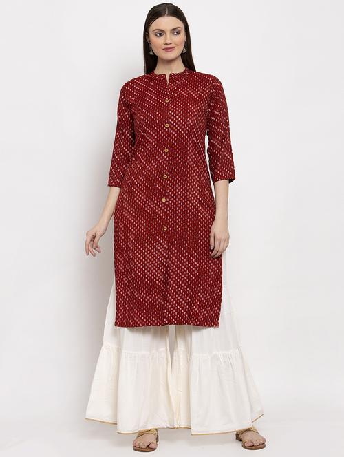 printed kurta sharara set - 17348120 - Standard Image - 0