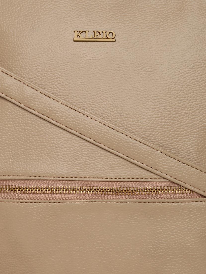 beige leatherette (pu) sling bag - 17348440 - Standard Image - 3