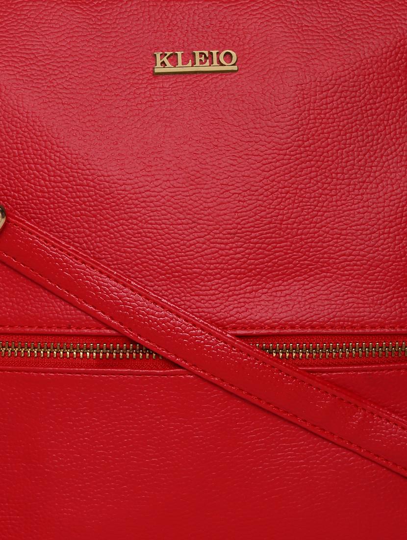 red leatherette (pu) sling bag - 17348444 - Standard Image - 3
