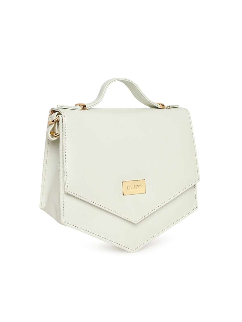 white leatherette (pu) sling bag - 17348454 - Standard Image - 3