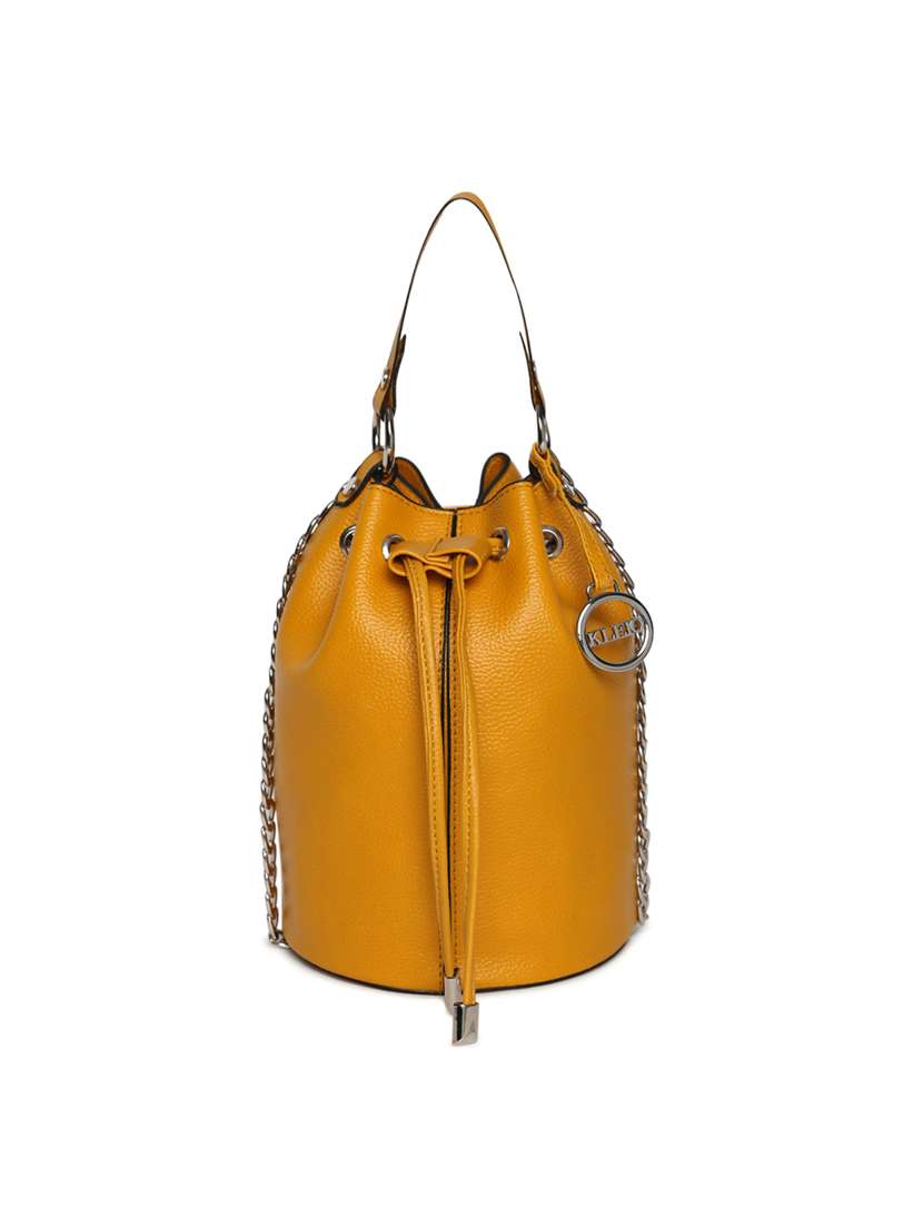 yellow leatherette (pu) sling bag - 17348472 - Zoom Image - 0