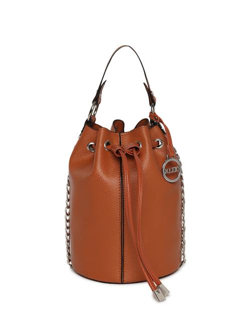 tan leatherette (pu) sling bag - 17348475 - Standard Image - 0