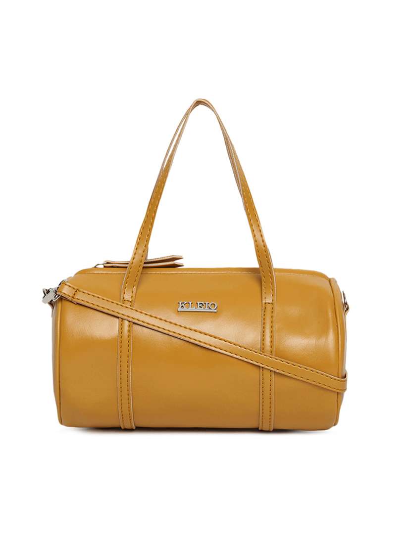 yellow leatherette (pu) handbag - 17348483 -  Zoom Image - 0