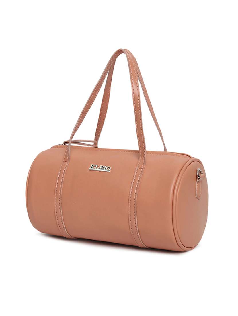pink leatherette (pu) handbag - 17348484 -  Standard Image - 3