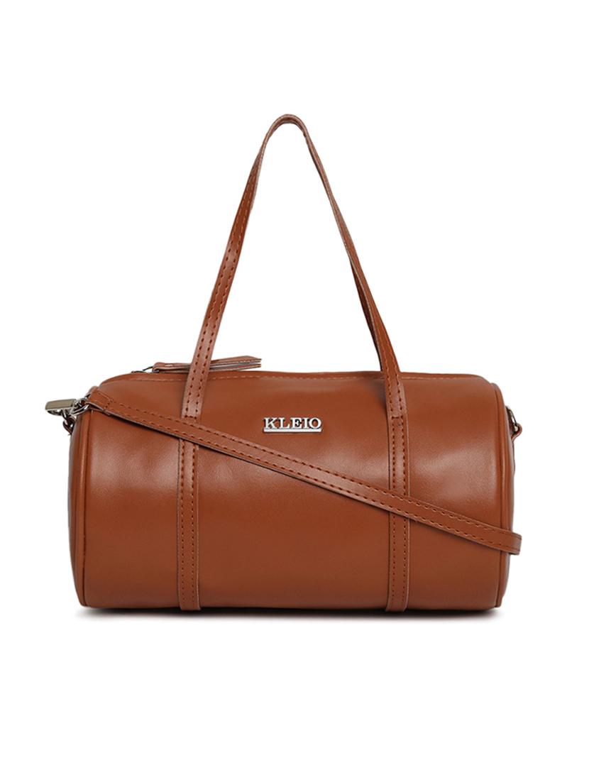 tan leatherette (pu) handbag - 17348487 - Zoom Image - 0